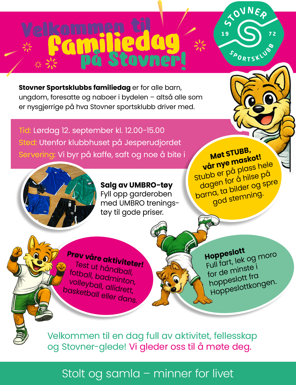 Image for Velkommen til familiedag på Jesperudjordet lørdag 12. september klokken 12-15