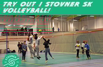 TRY-OUT = KOM OG PRØV STOVNER SKs VOLLEYBALL!