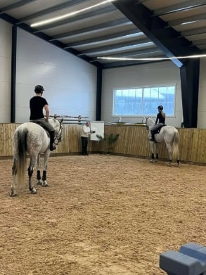 Kan være et bilde av hest og bukser