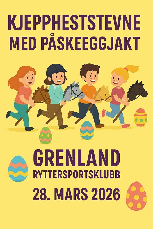 Image for KJEPPHEST og PÅSKEEGG-JAKT på Vallermyrene Rideanlegg - gøy for alle barn🐣🐥✅️