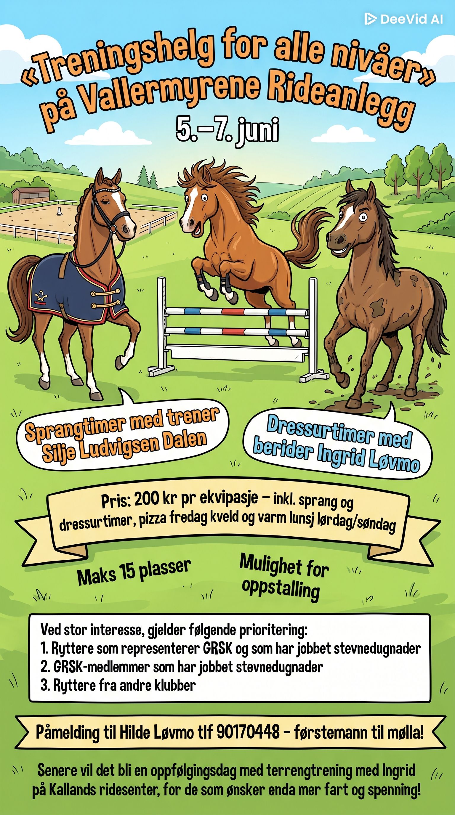 Image for Velkommen til treningshelg