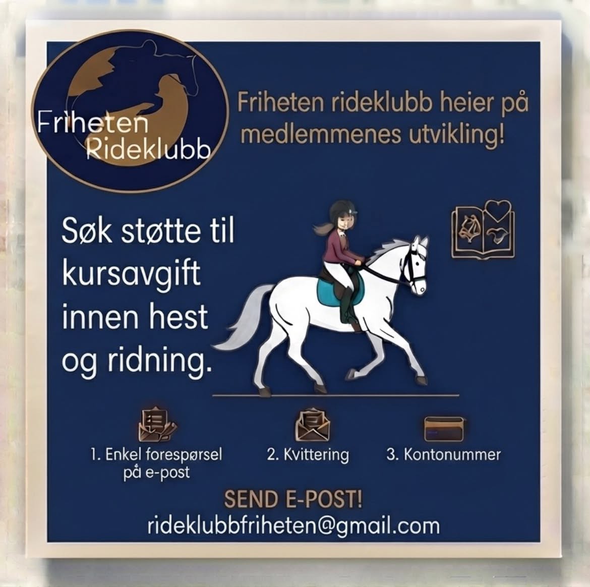 Image for Vi i Friheten Rideklubb heier på medlemmenes utvikling!