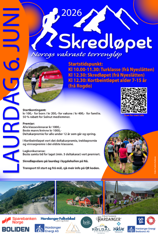 Kva skjer Skredløpshelga 2026? 