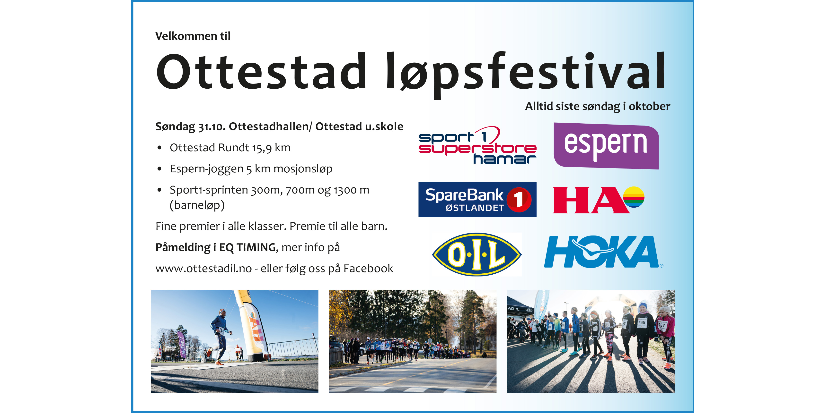 Ottestad løpsfestival søndag 31.10.