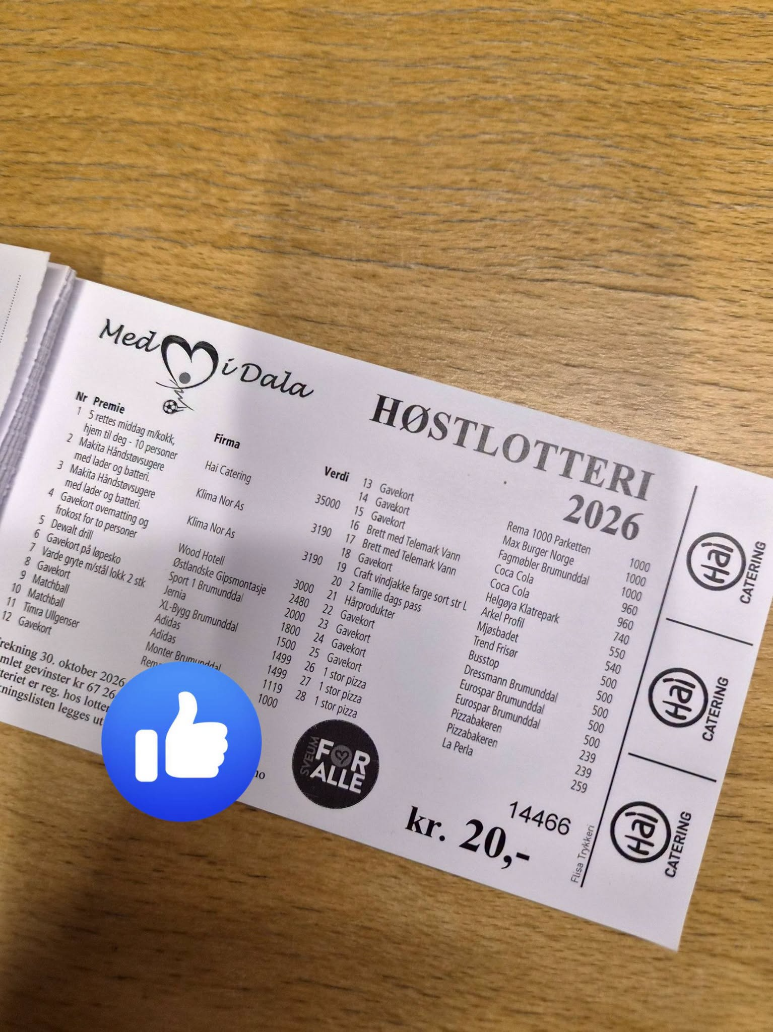 Image for Vinnere av høstlotterit 2026