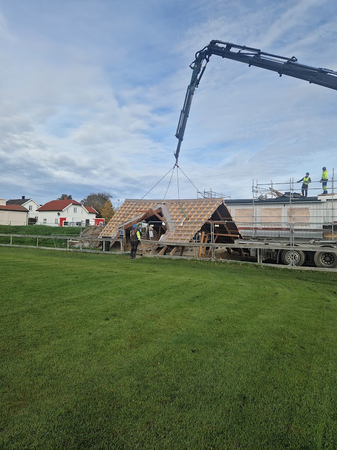 Nytt klubbhus under oppbygging