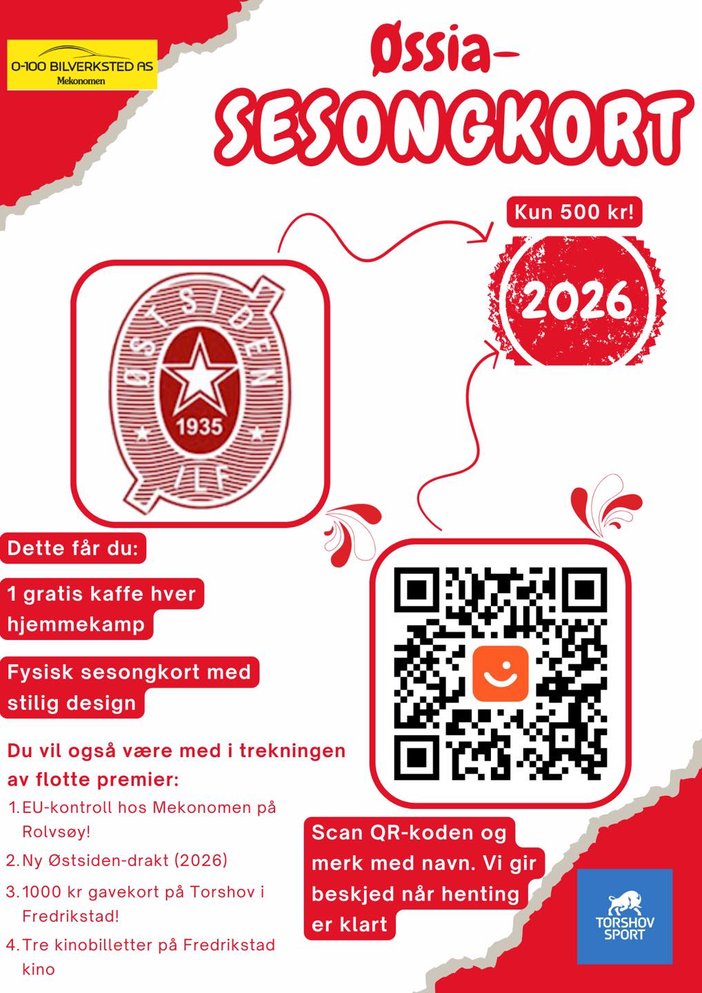 Image for Sesong kort - A-laget fotball! 