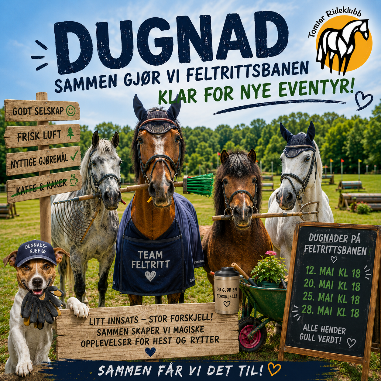 Image for Dugnader på feltrittsbanen i mai
