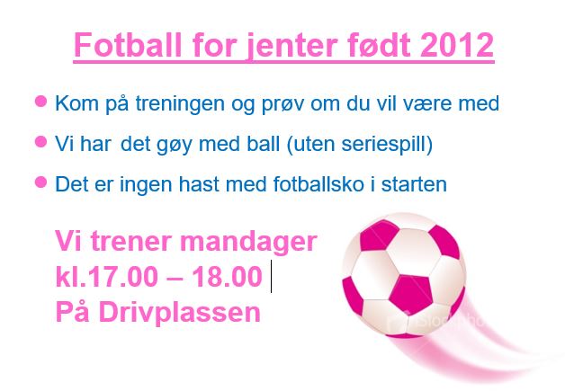 Fotball for jenter født 2012, jentelag