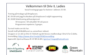 Oppstart Driv IL Ladies 6.juni 2023