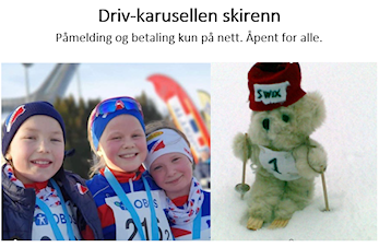 Driv-karusellen skirenn onsdag 29.jan 2025. Åpen påmelding nå