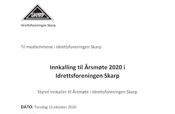 Årsmøte 2020