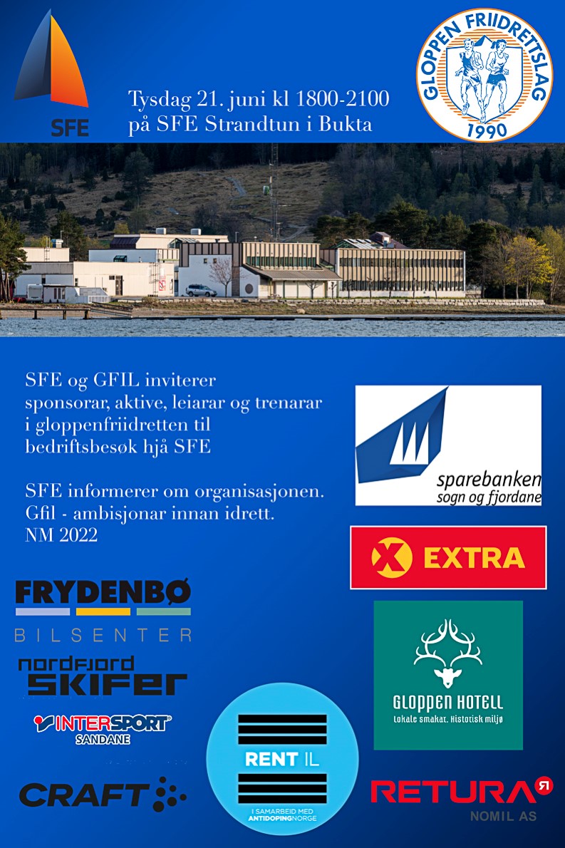 Gloppen Fil inviterer friidretten i Gloppen til det årlege sponsortreffet