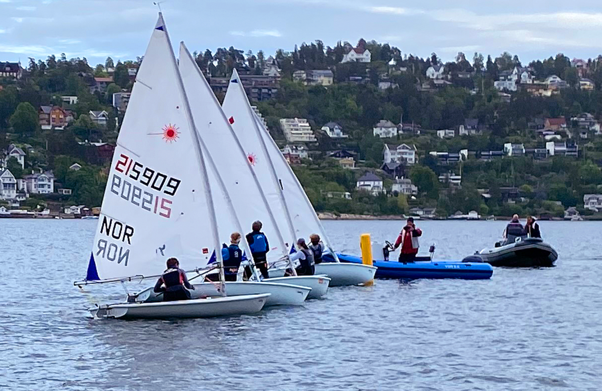 laser seilere på trening