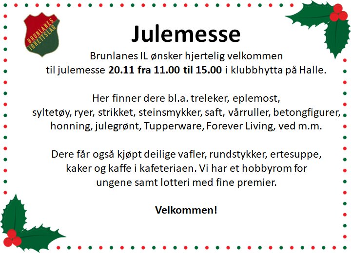 Julemesse 20.11.2021