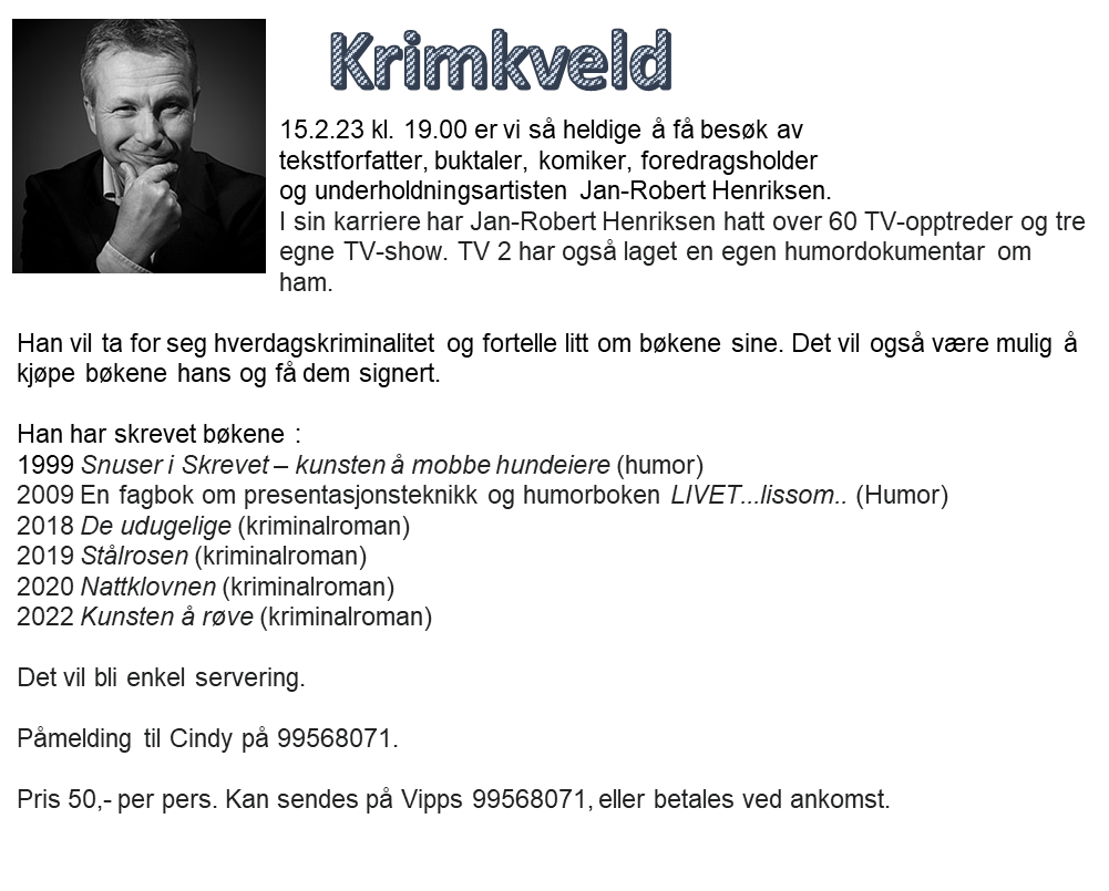 Krimkveld - Avlyst