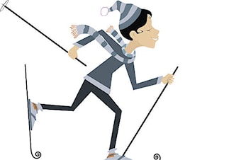 Skiløyper kjørt opp