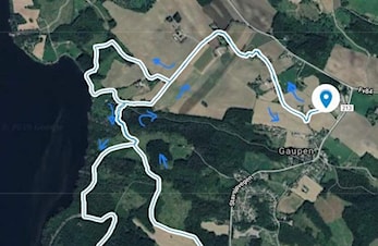 Løypekart og løypeprofil for 10 km i Reidar Berges Æresløp.