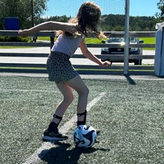 Bilder fra årets Tine Fotballskole 