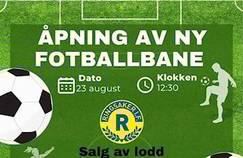 Offisiell åpning av kunstgressbana
