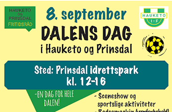 DALENS DAG i Hauketo og Prinsdal lørdag 8.september