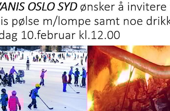 Familiedag på skøytebanen med servering av pølser og drikke til barna så langt lageret rekker - KIWANIS OSLO SYD