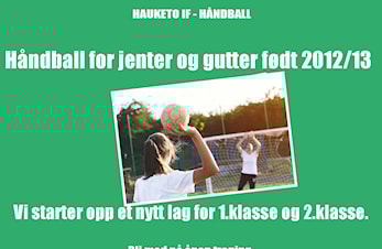 Håndball for jenter og gutter født 2012/13