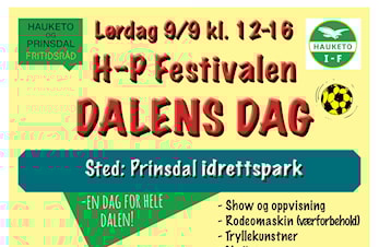 Velkommen til Dalens dag 9. september