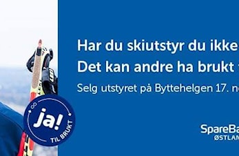 Lørdag 17.november er det byttedag på torget i Brumunddal.