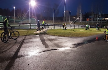 Balansekunst på Gaupen i kveld.