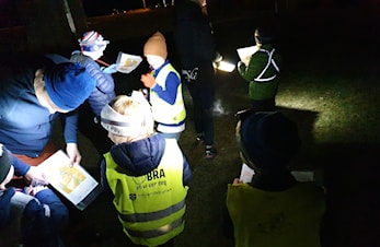 Orientering var tema på Allidretten i går.