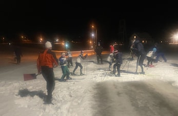 Bilder fra kveldens lysløyperenn.