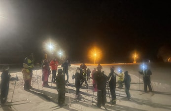 Årets første skitrening.