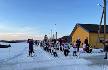 Resultatliste fra kveldens lysløyperenn.