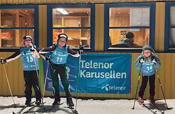 Resultatliste fra Telenor karusellen på onsdag.