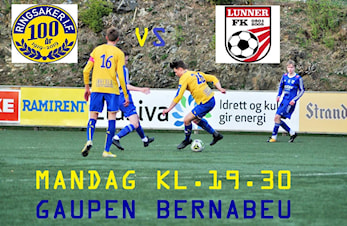 Ringsaker 2 får besøk av Lunner FK mandag kl 19.30.