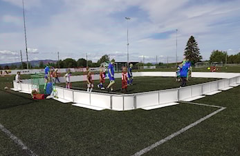 Sommerens fotballskolen i Gaupen.