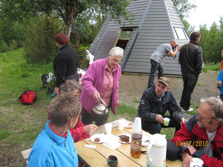 Kaffekoking ved lavvoen