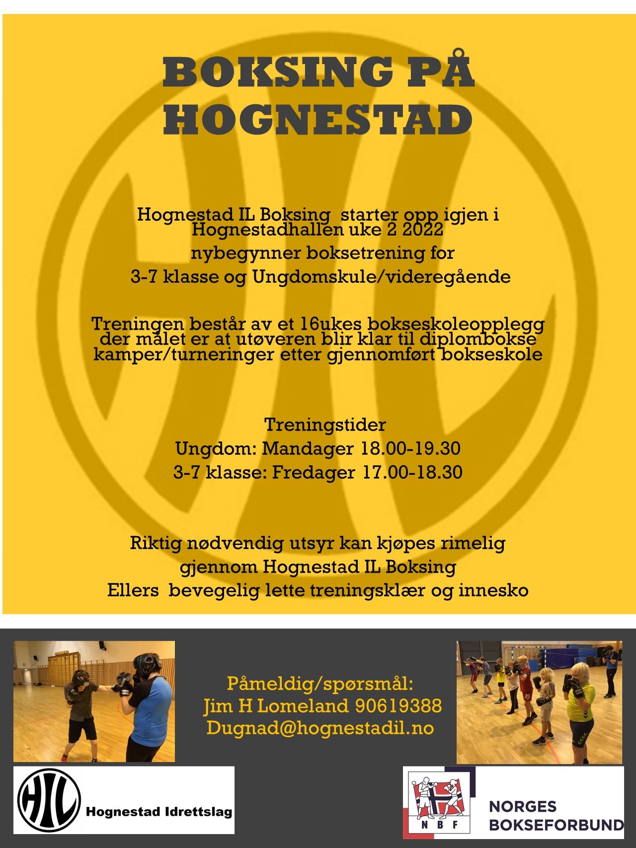 OPPSTART BOKSING VEKE 2