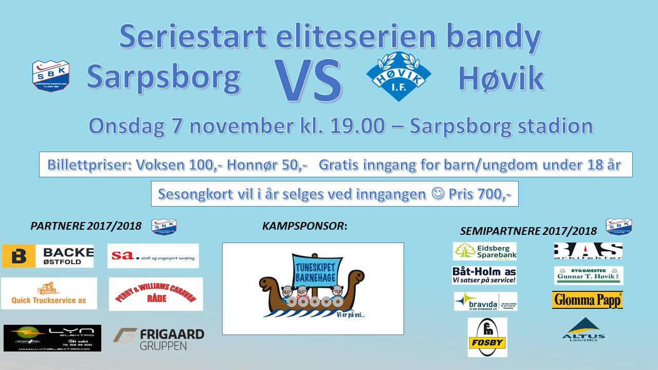 KOM PÅ SERIEÅPNINGEN