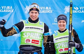 Stian leder sprintcupen i Visma Ski Classics