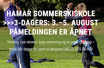 "Koronatilpasset" Hamar Sommerskiskole 3. - 5. august for barn født mellom 2005 og 2010!