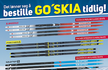 Mulighet for å bestille ski fra Sport 1
