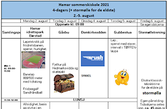 Takk til Hamar Sommerskiskole!