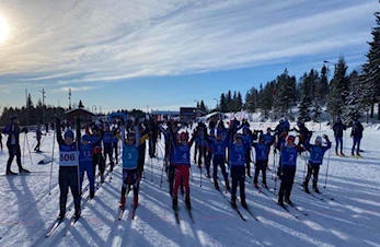 21 lag fra Hamar Skiklubb deltok på KM sprintstafett - og vi gratulerer 11-12 årsgruppa med "seier" om å stille flest lag til start!
