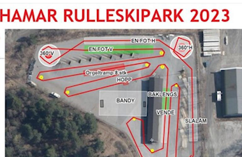 Hamar rulleskipark 2023 på Stavsberg