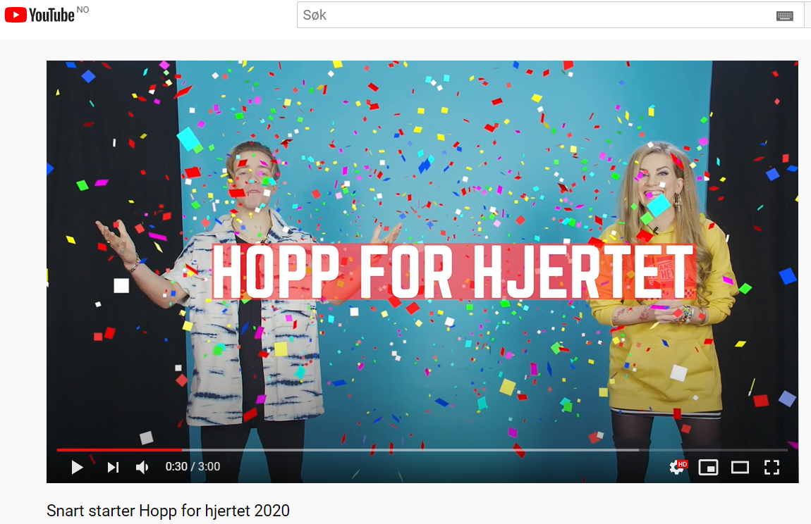 På mandag starter årets digitale utgave av Hopp for hjertet