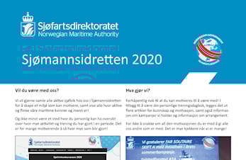 Plakat til å henge opp; bli med Sjømannsidretten