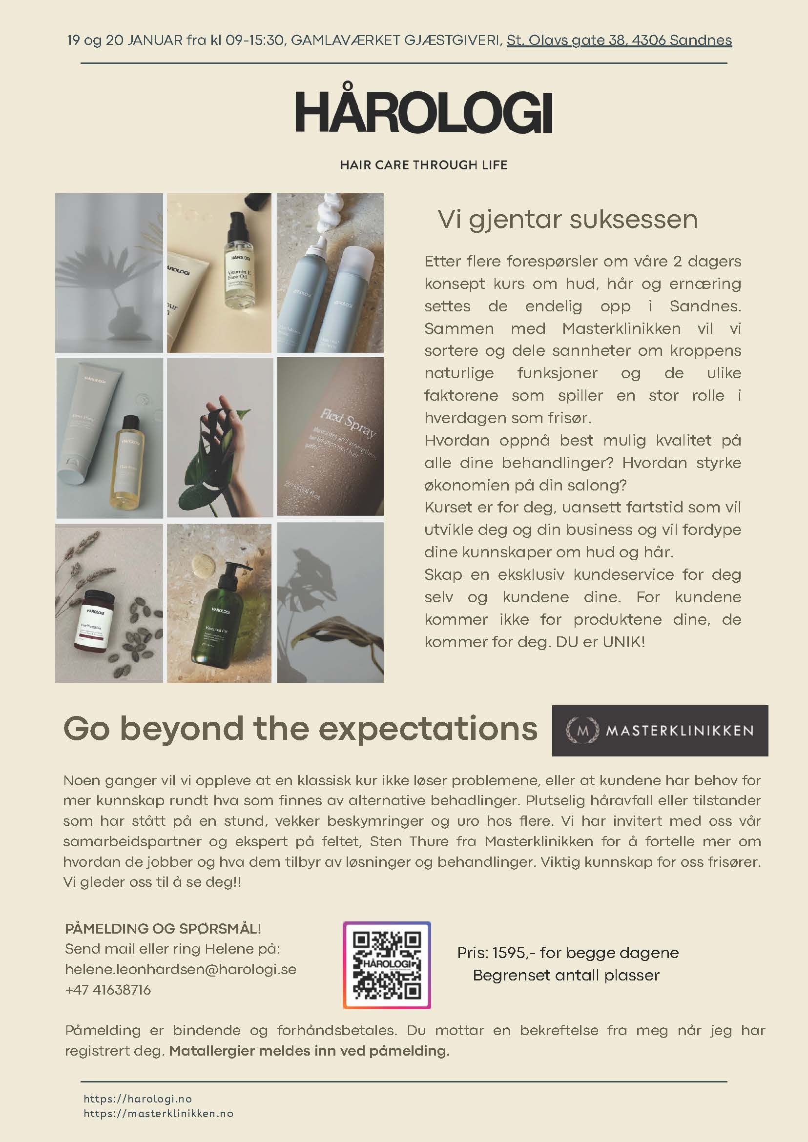 HÅROLOGI KURS SANDNES 19. og 20.JANUAR