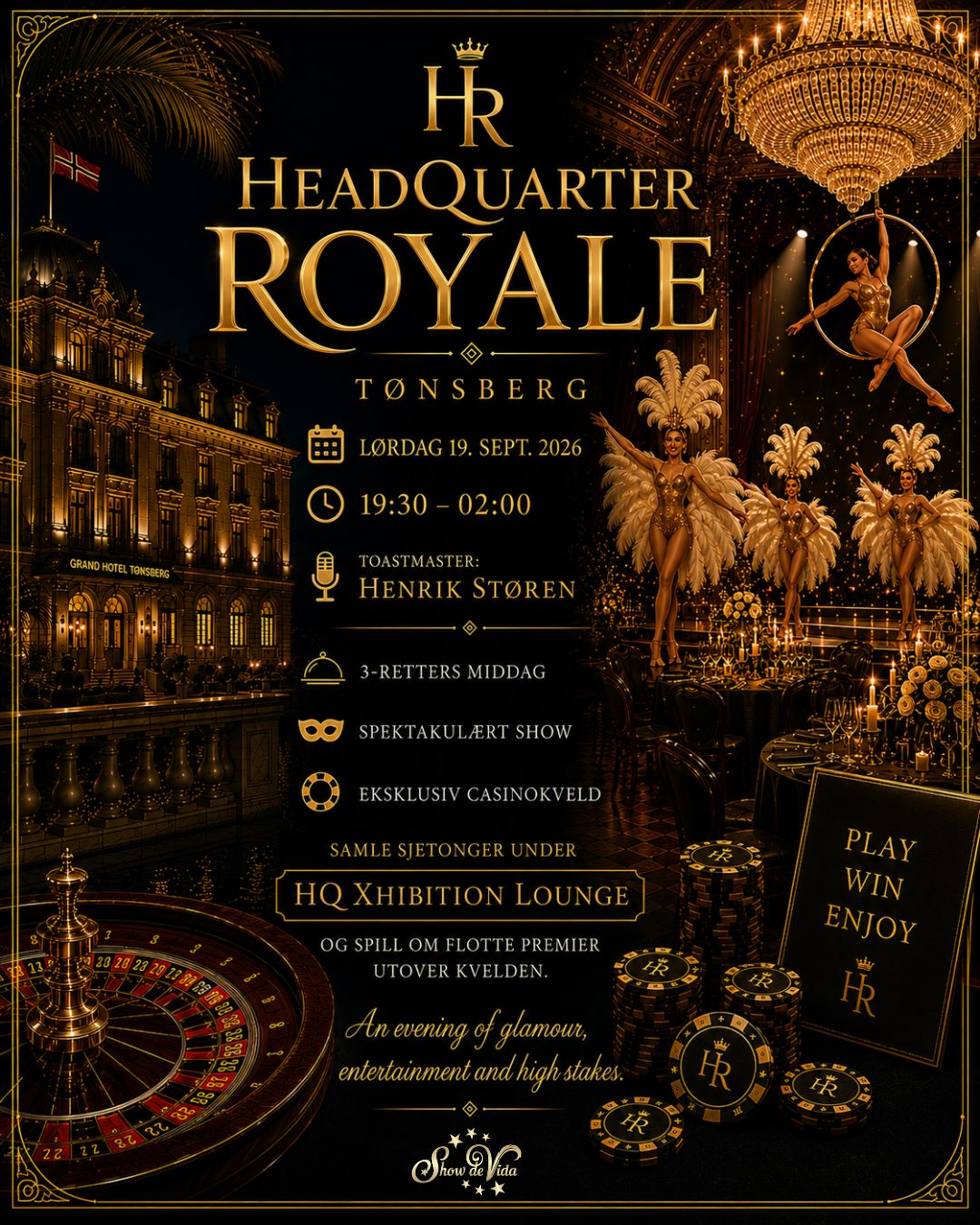 Image for ⚜️HeadQuarter Casino Royale evening under HQ ON TOUR 2026⚜️